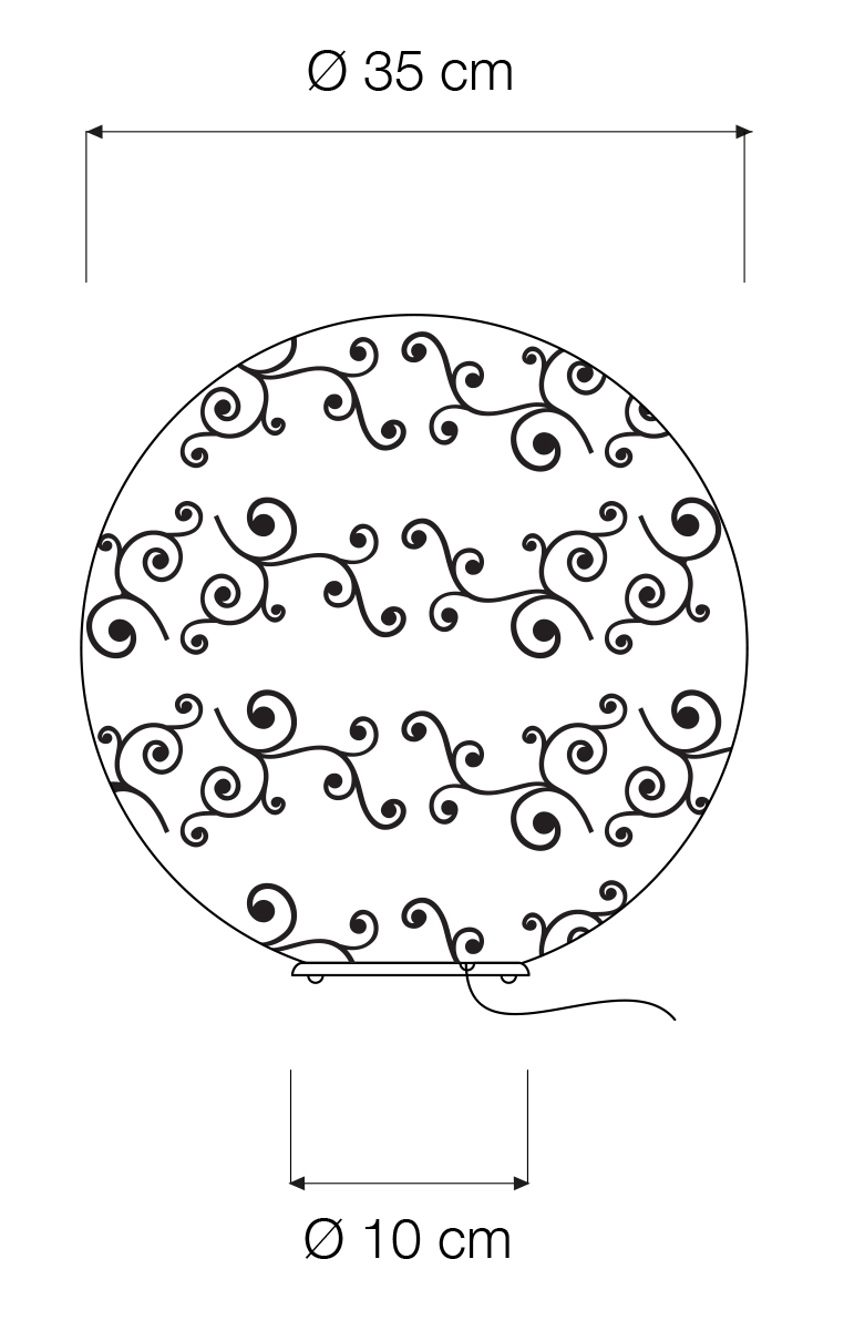 Lampada Da Tavolo T.Moon 2 Liberty In-Es Artdesign Collezione Luna Colore Bianco Dimensione  Diam. Ø 35 Cm